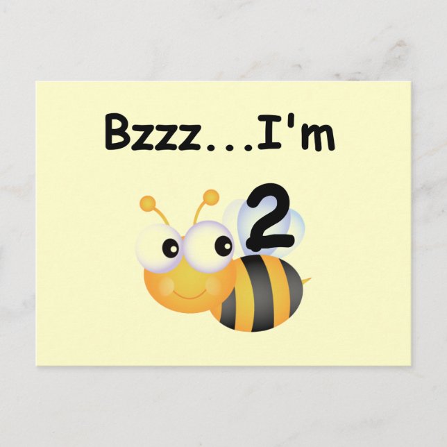 Carte Postale Buzz Bumblebee 2e Anniversaire T-shirts et cadeaux (Devant)