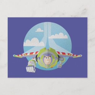 Carte Postale Buzz Flying Lightyear désespéré Retro Graphic