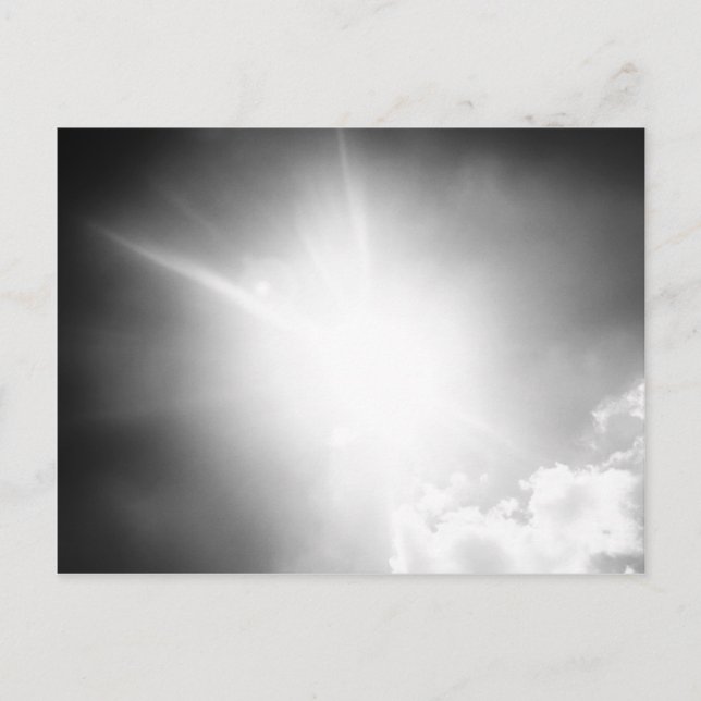Carte Postale BW sun (Devant)
