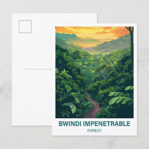 Carte Postale Bwindi Forêt impénétrable Ouganda Voyage