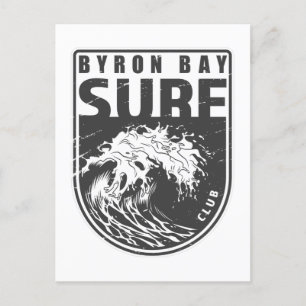 Carte Postale Byron Bay Surf Club Australie Emblem