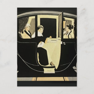 Carte Postale C Coles Phillips "Flandre Colonial Electric" Auto