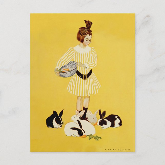 Carte Postale C Coles Phillips "Un ami de la famille" (Devant)