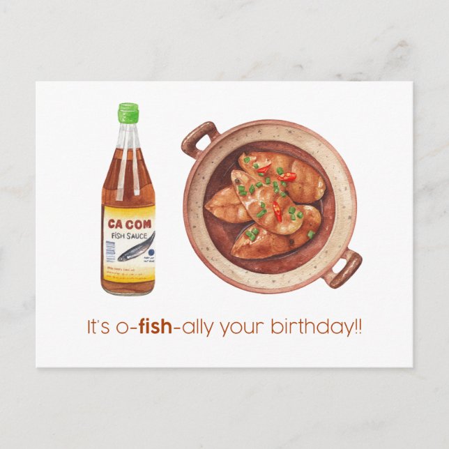 Carte Postale C’est Oh-fish-ally Your Birthday card (Devant)