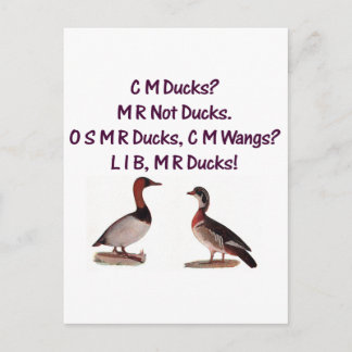 Carte Postale C M Canards ? Drôle Accent Sud