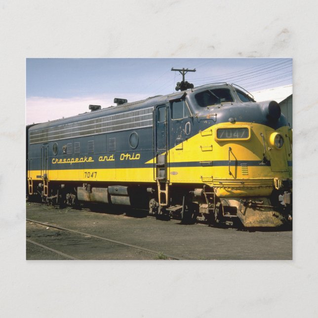CARTE POSTALE C&O EMD F 7A (Devant)
