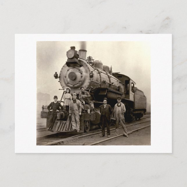 Carte Postale C. Train ferroviaire de 1905 (Devant)