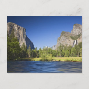 Carte Postale CA, Yosemite NP, Vallée avec El Capitan,