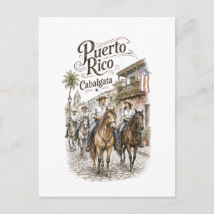 Carte Postale Cabalgata Puerto Rico Randonnée équestre