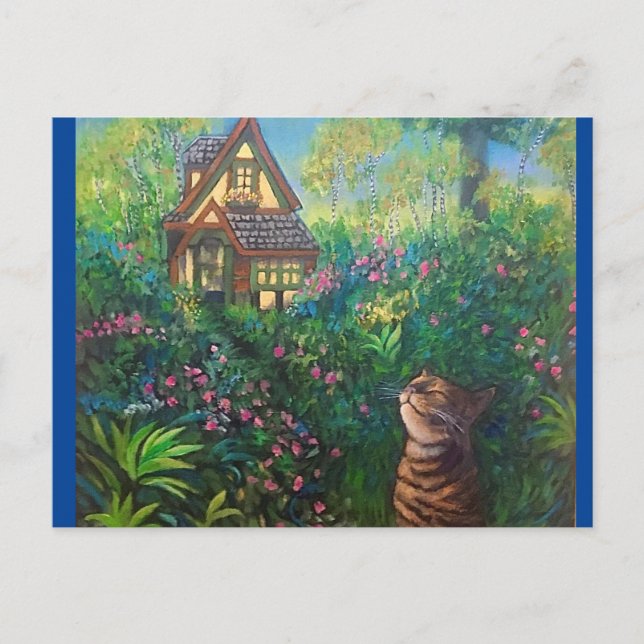 Carte Postale Cabane à herbe à chat (Devant)