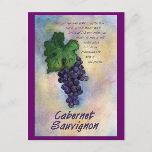 Carte postale Cabernet Sauvignon (Devant)