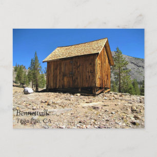 Carte Postale Cabine à Bennettville, Tioga Pass, Californie