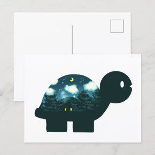 Carte Postale Cabine Ciel De Nuit Dans La Tortue Forestière