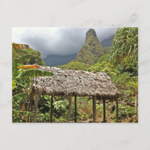 Carte Postale Cabine dans le Parc d'Etat de la Vallée d'Iao, Mau