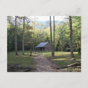 Carte Postale Cabine dans les montagnes Smoky, Tennessee