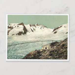 Carte Postale Cabine de Concordia, Valais, Alpes de, vintag Suis