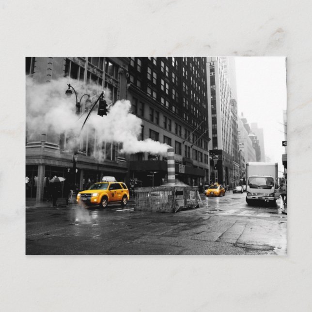 Carte Postale Cabine jaune NYC (Devant)