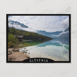 Carte Postale Cabine le long du lac Bohinj en Slovénie