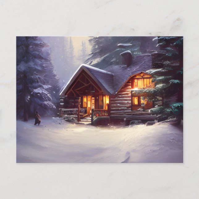 Carte Postale Cabine Mystique Rustique De Journal Parmi Les Ever (Devant)