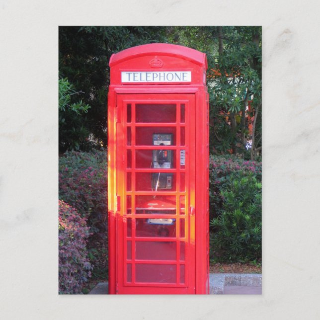 Carte Postale Cabine téléphonique (Devant)