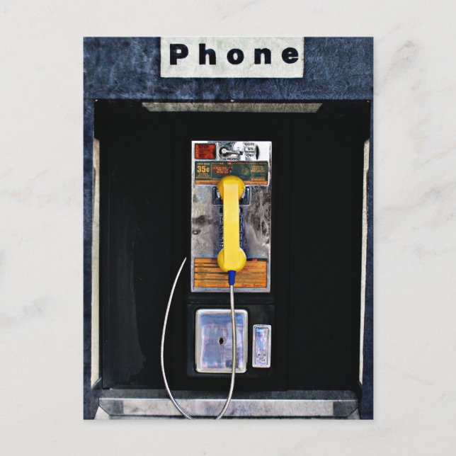 Carte Postale Cabine téléphonique d'origine (Devant)