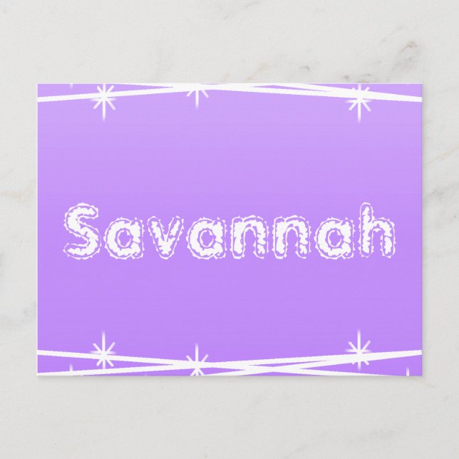 Carte Postale Câble à barbe violet (Devant)