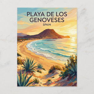 Carte Postale Cabo de Gata - Playa de los Genoveses Espagne