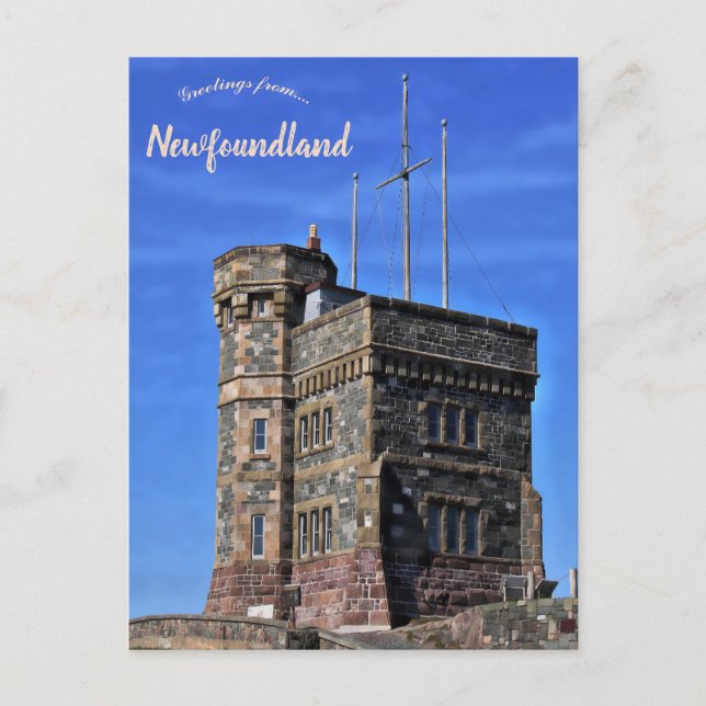 Carte Postale Cabot Tower Newfoundland Canada (Devant)