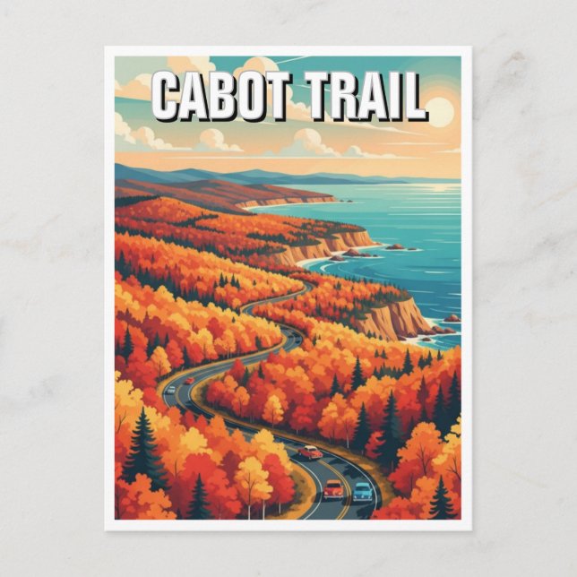Carte Postale Cabot Trail Nouvelle-Écosse Canada Travel (Devant)