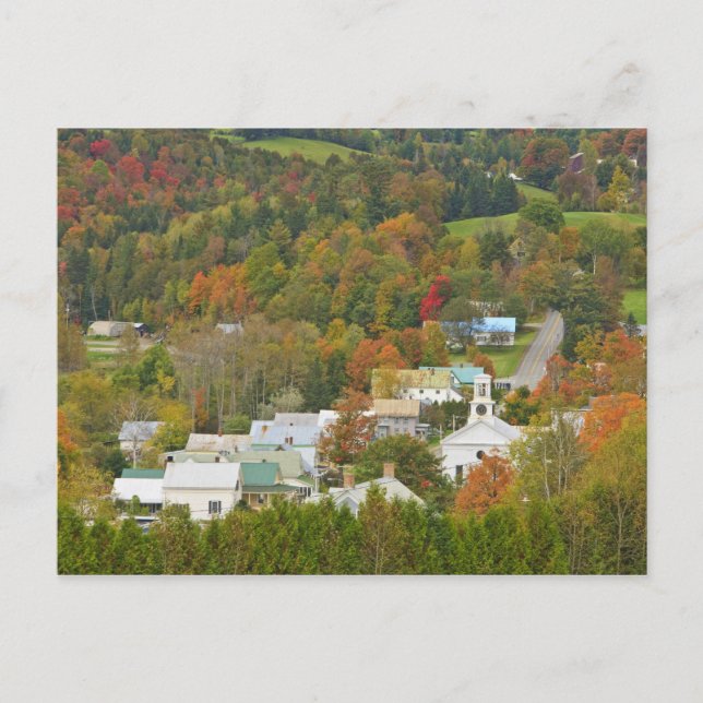 Carte Postale Cabot, Vermont à l'automne. Royaume du Nord-Est. (Devant)