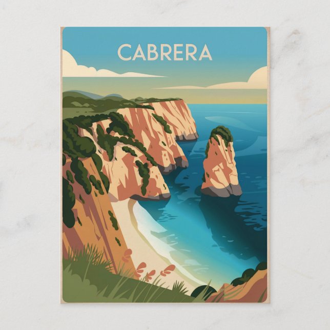 Carte Postale Cabrera Espagne Vintage (Devant)