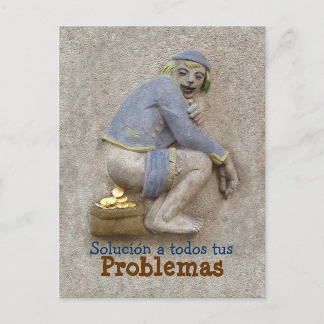 Carte Postale Caca de Oro ~ Tarjeta Postal / Invitación (Devant)