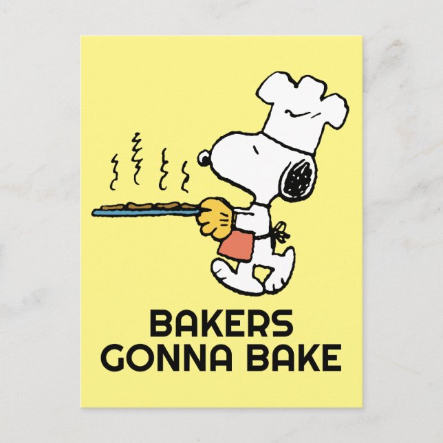 Carte Postale cacahuètes | Cookies à biscuits Snoopy (Devant)