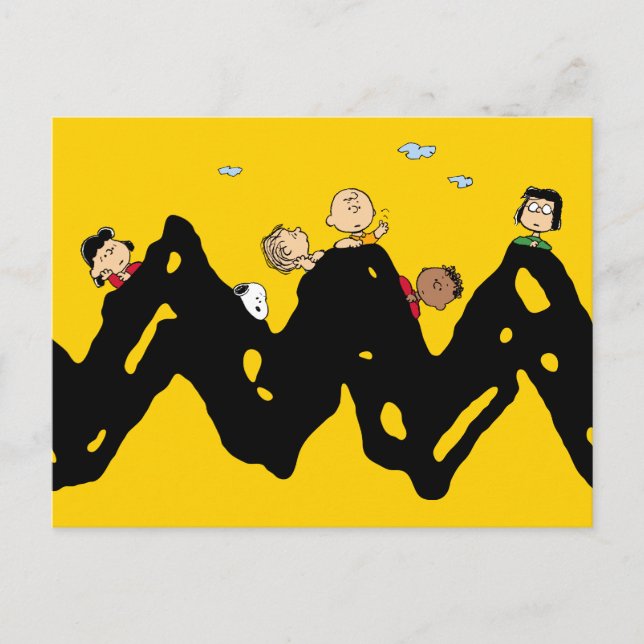 Carte Postale cacahuètes | La Bande sur le Zig Zag (Devant)