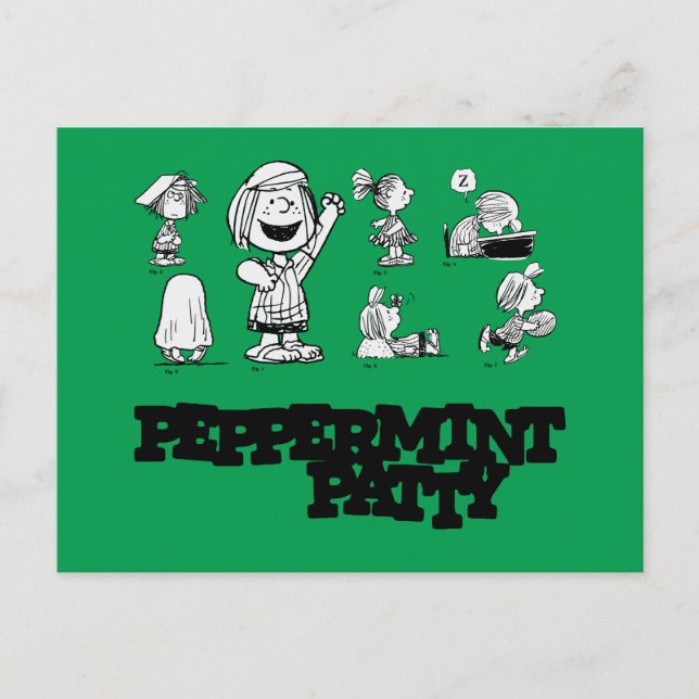Carte Postale cacahuètes | Peppermenthe Patty (Devant)