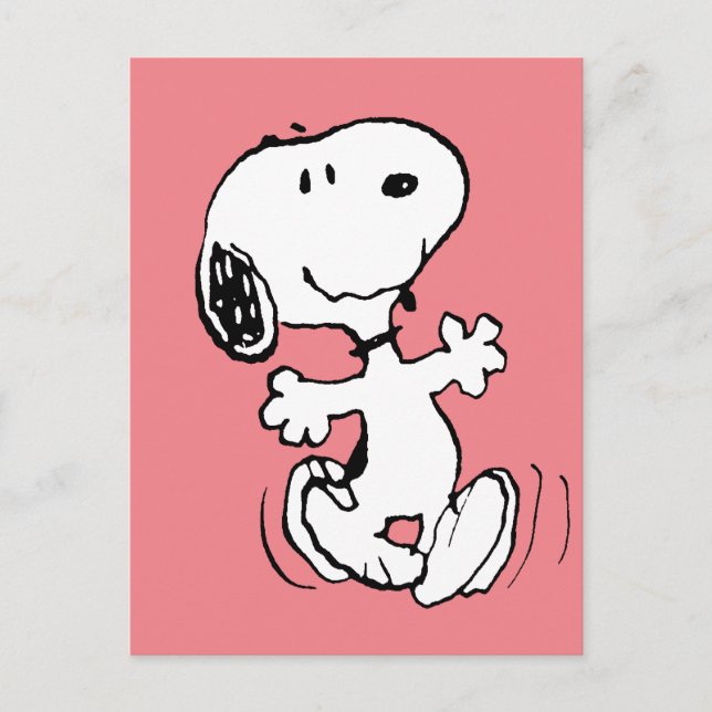 Carte Postale cacahuètes | Snoopy Dance (Devant)