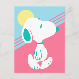 Carte Postale cacahuètes   Snoopy Deco Dreams Sun