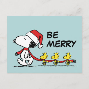 Carte Postale cacahuètes   Snoopy & Friends Winter Scarf