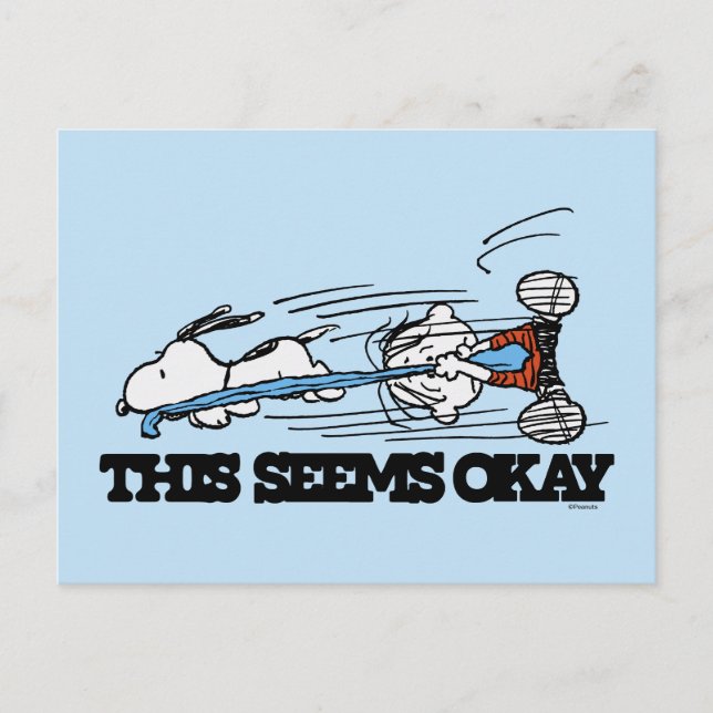 Carte Postale cacahuètes | Snoopy & Linus (Devant)