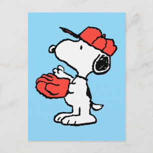 Carte Postale cacahuètes   Snoopy Making the Catch