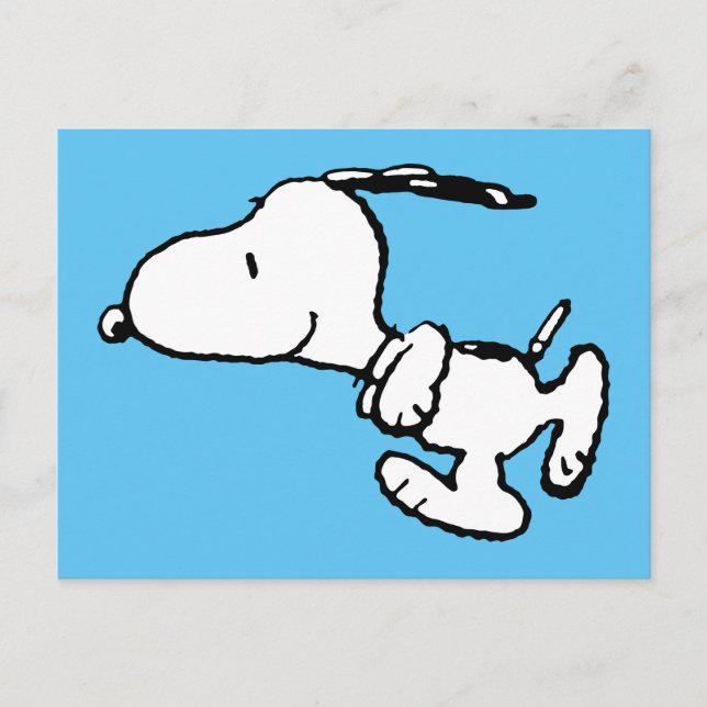 Carte Postale cacahuètes | Snoopy Run (Devant)