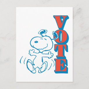 Carte Postale cacahuètes   Snoopy - Vote