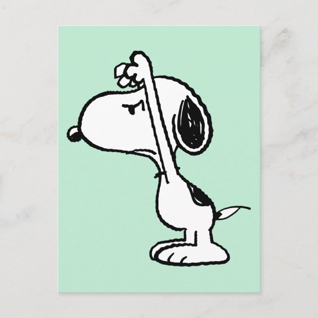Carte Postale cacahuètes | Snoopy Vous A Craigné (Devant)