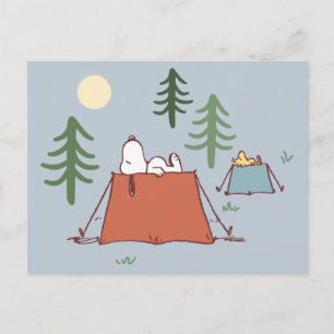 Carte Postale cacahuètes Snoopy & Woodstock