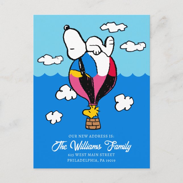 Carte Postale cacahuètes | Snoopy & Woodstock | Nous Avons Démén (Devant)