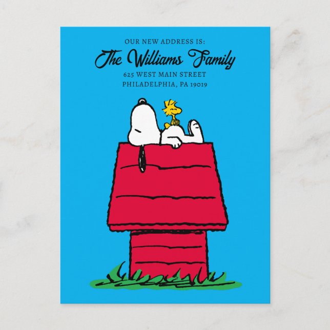 Carte Postale cacahuètes | Snoopy & Woodstock | Nous Avons Démén (Devant)