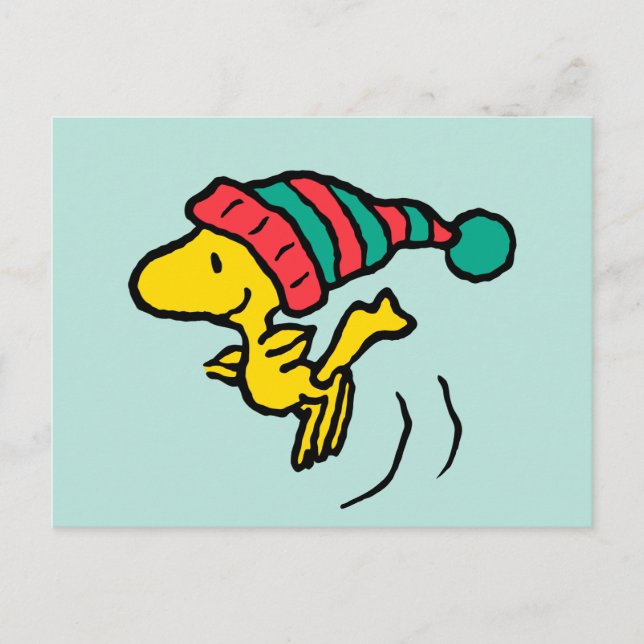 Carte Postale cacahuètes | Woodstock Winter Beanie Casquette (Devant)