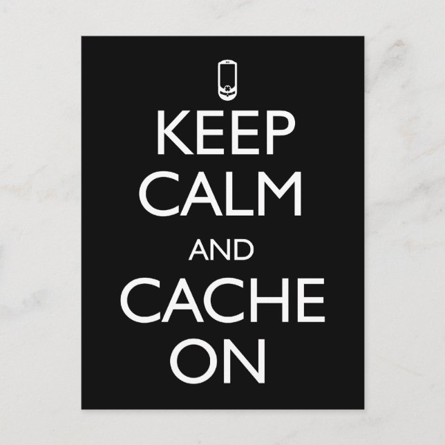 Carte Postale Cache activé (Devant)