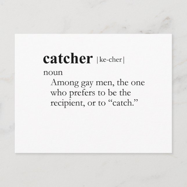 Carte Postale CACHER (définition) (Devant)
