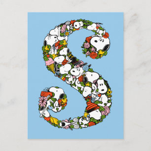Carte Postale Cachou S est pour Snoopy
